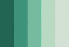 a green color palette with different shades