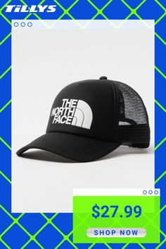 The North Face Logo Trucker Hat. Logo Screened On Front. Mesh Back. North Face Tag At The Adjustable Snap Closure. Curved Bill. 100% Polyester. Imported. Mens Trucker Hat, Face Logo, The North Face Logo, Snap Closure, North Face, Trucker Hat, The North Face, Shop Now, Mesh