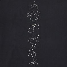 the stars are in the sky on a black background