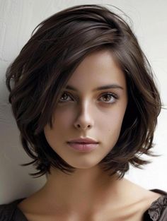 Short Haircut Oval Face, Thick Hair Bob, Round Haircut, Fall Haircuts, Haircuts For Round Faces, Medium Bob Haircut, Fall Hair Cuts, Medium Bob Hairstyles