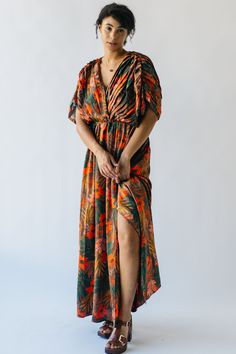 Unleash your inner flower child with The Renlund V-Neck Pleated Midi Dress! Made with a gorgeous brown floral pattern, this dress features a playful v-neck and flattering pleats. Perfect for any occasion, it's sure to make a statement without taking itself too seriously. Details self: 100% polyester lining: 97% polyester + 3% spandex Fabric Care Guide Here Sizing & Fit Measurements are approximate and taken while laying flat across the front. Not doubled. small: bust = 24"; waist = 14"; length = Piper And Scoot, Textured Sweater, Detailed Sweater, Pleated Midi Dress, Brown Floral, Photoshoot Outfits, Flower Child, Spandex Fabric, Cardigan Jacket