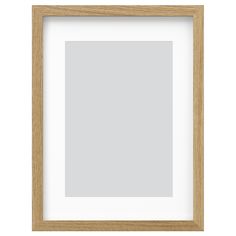 an empty wooden frame on a white background