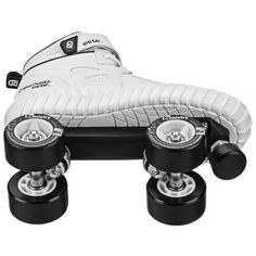 a pair of roller skates sitting on top of each other