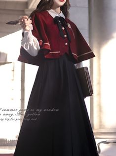 ❤︎Christine Elegant Cape + Vest + Shirt + Long Skirt

Pre-order item】】[Pre-order item❤︎ Cape Skirt, Gaun Abad Pertengahan, Elegant Cape, Shopping Link, Style Kawaii, Old Fashion Dresses, Cute Dress Outfits, Royal Outfits, Kawaii Fashion Outfits