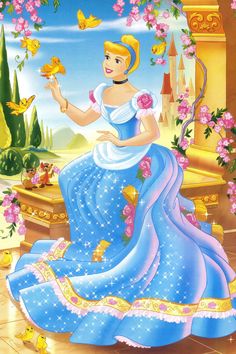 an image of a princess with flowers on her dress