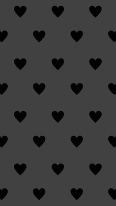 black and white hearts on a gray background