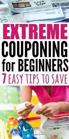 the title for extreme couping for beginners 7 easy tips to save