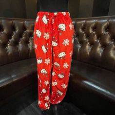 Hello Kitty Christmas Sleep Pants. Super Comfy And Cozy. Nwt #032 Red Christmas Sleepwear With Long Pants, Casual Red Holiday Bottoms, Casual Red Bottoms For Holidays, Red Winter Sleep Bottoms, Red Holiday Long Pants, Holiday Red Long Pants, Red Long Pants For Holiday, Red Bottoms For Christmas Holiday, Red Pants For Pajama Party In Winter