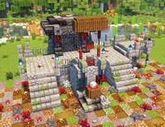 Minecraft Guillotine Tutorial Minecraft Guillotine, Village In Minecraft, Minecraft World, Minecraft House Designs, Minecraft House, Halloween Village, Minecraft Tutorial, Minecraft Ideas