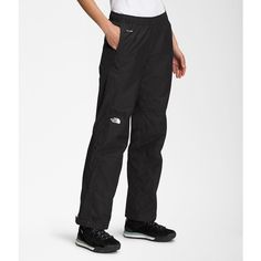 the north face women's cyclone pant, tnd black / tnd white