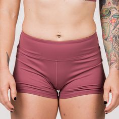 These Booty Shorts are all the rage! Spandex athletic shorts that move with you - not against you. Our Rusty Shorts, a pair of our classic solid color booty shorts, are a must-have for every woman that is serious about her fitness journey. Savage Classic Booty Shorts are custom-made with a perfect blend of nylon and spandex. These dusty rose shorts feature 4-way stretch performance fabrics. They're soft, comfortable, squat proof, and stay in place so you can achieve full range of motion in and o Volleyball Spandex Shorts, Lululemon Outfits, Squat Proof, Gym Shorts, Range Of Motion, Athletic Shorts, Fitness Journey, Dusty Rose, Every Woman