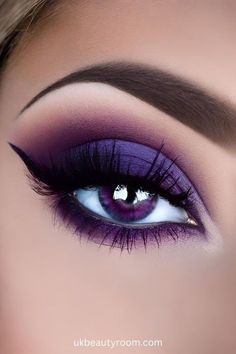 Lilac Eye Makeup, Brown Hair And Grey Eyes, Lilac Eye, Eyeshadow Styles, Makeup For Moms, Plum Dress, Dramatic Makeup, Gray Eyes, Stay Young