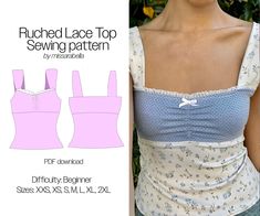 an image of a woman's top sewing pattern