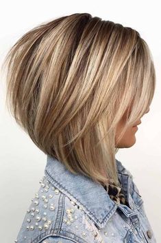 Long Hair Bobs With Layers, Undercut Long Bob Thick Hair, Bob Hairstyles With Highlights Brunette, A Line Bob With Highlights, Bob Haircuts For Women Side Part, Textured Angled Bob Medium, Stacked Lob Haircut For Fine Hair, Round Layered Bob, Hair Trends For 2023 For Women