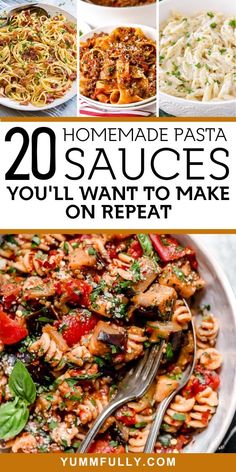 20 homemade pasta sauces you'll want to make on repeat