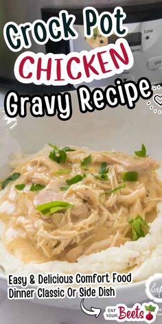 #CrockPotRecipes #SlowCookerRecipes #EasyRecipes #DinnerIdeas #ComfortFood #ChickenRecipes #GravyRecipe #SideDish #SoulFood #FamilyRecipes #HomeCooking #KitchenTips #Foodie  This hearty Crock Pot Chicken Gravy is the perfect addition to your next family dinner! It's easy to make, packed with flavor, and a crowd-pleaser. Serve it over mashed potatoes, biscuits, or rice.  #EasyDinner #QuickDinner #WeeknightDinner #HealthyRecipes #DeliciousRecipes #FoodieFriday #DinnerTime #DinnerInspiration #FoodBlogger #FoodPhotography #FoodLover #FoodPorn Chicken Gravy Recipe Easy, Crock Pot Chicken Gravy, Gravy Recipe Easy, Easy Crock Pot Chicken, Vegan Vegetable Recipes, Crockpot Chicken And Gravy, Easy Gravy Recipe, Chicken Gravy Recipe