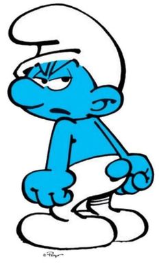 an image of a blue cartoon character