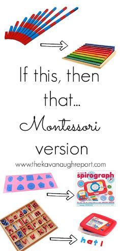 an advertisement for montessoi with the words'if this then that, montessoi version