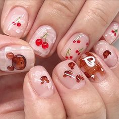 Japan Nails, Nails Tay, Japan Nail, Clear Acrylic Nails, Cute Short Nails, Short Gel Nails, Korean Nails, Pretty Gel Nails, Shiny Nails