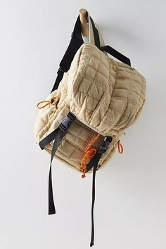 Summit Backpack | Free People Unique Backpack Design, Backpack Outfit, Unique Backpacks, Backpack Free, Colorful Backpacks, Designer Backpacks, Boho Clothing, Boho Outfits, Neutral Colors