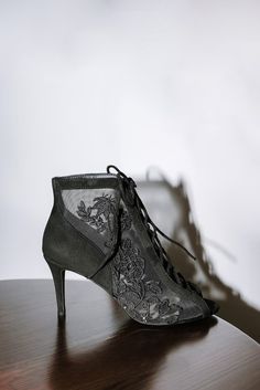 Black Lace Bridal Booties With High Pointy Heels and Suede Laces, Floral Wedding Ankle Boots With Open Peep Toe, Shoes for Goth Wedding - Etsy Ukraine Black Lace-up Wedding Shoes For Party, Elegant Lace-up Sandals For Evening, Elegant Evening Lace-up Sandals, Formal Open Toe Fitted Lace-up Sandals, Formal Open Toe Lace-up Sandals, Black Lace-up Sandals For Evening, Lace-up Sandals With 4-inch Heel For Evening, Formal Fitted Open Toe Lace-up Sandals, Fitted Lace-up Sandals For Formal Events