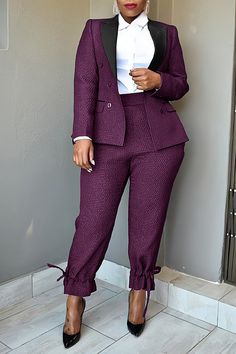 Coaching Branding, Blazer Pants Set, Collar Model, Office Wardrobe, Womens Dress Suits, Blazer Set, High Waist Pants, Suits And Jackets, Blouse Pants