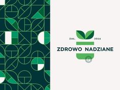 the logo for zdrowo naddzicne is shown in green and white