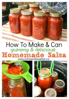 how to make and can homemade salsa