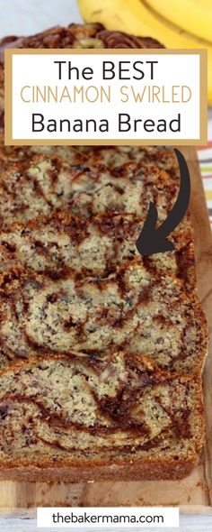 the best cinnamon swirled banana bread