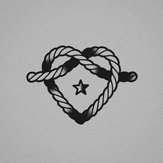 a black and white drawing of a heart with two stars on it's side