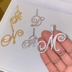 Handmade From High Quality Stones And With A Flawless Finish. These Are Brand New , Never Worn . I Have Most Letters . Please Let Me Know Which Letters You’d Like In The Message & The Chain Type Pendant For Men, Necklaces Pendant, Cursive Letters, Mens Pendant, Color Fashion, Hip Hop Jewelry, The Message, Letter Necklace, Initial Necklace