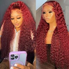 PRICES MAY VARY. Alibeauty 99J Burgundy Deep Wave Lace Frontal Wigs Human Hair Wigs Pre Plucked with Baby Hair Brazilian Wigs Human Hair Lace Front, Soft Lace Wig, Minimum Shedding.. 13x4 Burgundy Lace Front Wig Human Hair: HD Transparent Lace Color, Lace Perfectly Matches Skin Tone, Perfect Melted Lace. Soft and Light, Enough lace width. Wig Cap: Medium Cap Size, 22.5 inch, You Can Adjust the Straps, Make the Cap Size(22-22.5inch), Four Combs, Two Adjustables, Durable, Breathable, Comfortable. Curly Lace Frontal, Curly Lace Wig, Long Human Hair Wigs, Virgin Hair Wigs, Blonde Lace Front Wigs, Short Hair Wigs, Curly Human Hair Wig, Red Wigs, Curly Lace Front Wigs