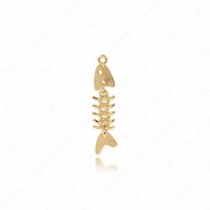 ★Fish Necklace, Fish Bone Charm, Fish Bone Pendant, 18K Gold Filled Marine Life Charm,DIY Jewelry Supplies, 43.5x11x3mm★ Quantity：1PCS/Pack Plating: Real Gold ,Nikel free, Leadfree,Cadmium free Color：Gold  Size:43.5x11x3mm Usage : Charm for bracelet, necklace or other crafts We specialize in LARGE BULK ORDERS and can offer WHOLESALE PRICING - please ask if you have any questions. We ship the item to worldwide from China,so please pay attention to the shipping time before place the order. To U.S： Fish Necklace, Bone Pendant, Fish Bone, Diy Charms, Bracelet Necklace, Marine Life, Free Coloring, Real Gold, Jewelry Supplies