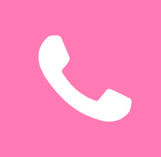 a white phone on a pink background with the letter c in the bottom right corner