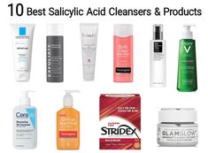 Best Products For Blackheads, How To Use Salicylic Acid, Cleanser For Blackheads, Face Wash For Blackheads, Products For Blackheads, Exfoliate Face Products, Salicylic Acid Products