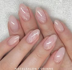 Nude Nail Designs, Subtle Nails, Simple Gel Nails, Work Nails, Blush Nails, Soft Nails, Round Nails, Pink Nail