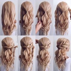 Maria Elena, Hair Hacks, Girl Hairstyles, Life Hacks, Hair Makeup, Hair Color, Hair Styles, Makeup, Hair