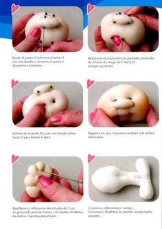 instructions on how to make an adorable doll