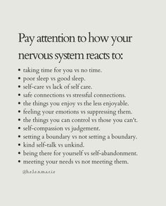 Nervous System Regulation Quotes, Nervous System Quotes, Affirmations To Calm Nervous System, Quotes About Nervous System, Helen Marie, Healing A Dysregulated Nervous System, Mental Health First Aid, Mind Over Matter, Writing Therapy