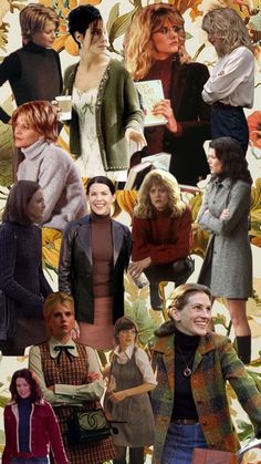 Nora Ephron Movie Aesthetic, Fall Outfits Witchcore, Fall Outfit Moodboard 2023, Late 90s Fall Fashion, Nora Ephron Fashion, Fall Romcom Outfits, Autumn Retro Outfits, Eat Pray Love Outfits, Vintage Fall Looks