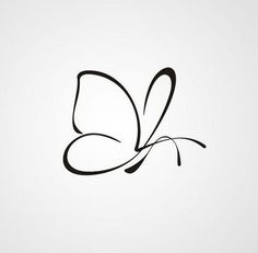 a black and white drawing of a butterfly