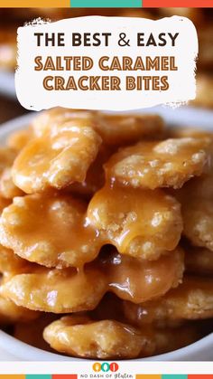 the best and easy salted caramel cracker bites