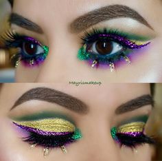 Mardi Gras Makeup, Mardi Gras Nails, Mardi Gras Diy, Mardi Grad, Madi Gras, Mardi Gras Party Decorations, Mardi Gras Wedding, Mardi Gras Centerpieces, Mardi Gras Crafts