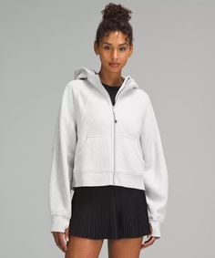 For perfect Workout 💪 Scuba Oversized Full Zip, Fall Lookbook, Lululemon Scuba, Women's Hoodies, Women Hoodies Sweatshirts, Full Zip Hoodie, Grey Hoodie, Outerwear Women