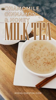 a bowl of cinnamon and honey milk tea