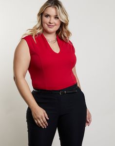 Plus Size Ruby Sleeveless Bodysuit - plus size full bodysuit – 2020AVE The Plus Size Ruby Sleeveless Bodysuit is made of a stretchy medium weight material. Features an open neckline and button closure at bottom. Would go well with trousers and simple booties. Poses For Plus Size Women Flattering, Poses For Plus Size Women, Poses For Plus Size, Full Bodysuit, Plus Size Tankini, Curvy Fashionista, Full Body Suit, Plus Size Swim, Plus Size Jumpsuit