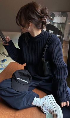 Vinter Mode Outfits, Uni Outfits, Looks Black, Mode Inspo, 가을 패션, Fit Check, Mode Vintage, Casual Style Outfits, Looks Style