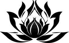 a purple lotus flower with leaves on it's petals is shown in the shape of a