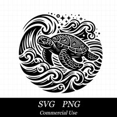 the logo for svg png commercial use, which includes an image of a fish in