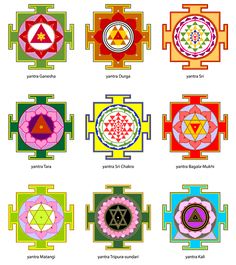 23 Powerful Sacred Geometry Symbols + Their Hidden Symbolism Healing Geometry, Ayush Sharma, Jay Jalaram, Kali Yantra, Yantra Tattoo, Hindu Symbols, Tantra Art, Shri Yantra, Sacred Geometry Symbols